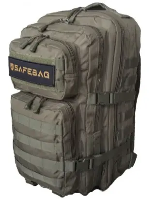Plecak ewakuacyjny z wyposażeniem SAFEBAG MAX - oliwkowy