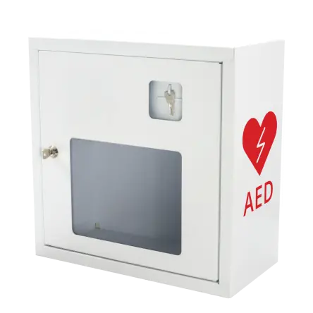 Gablota na defibrylator AED z alarmem dźwiękowym