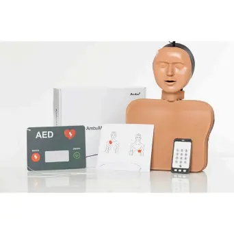 AMBUMAN SCHOOL - podstawowy manekin BLS / AED